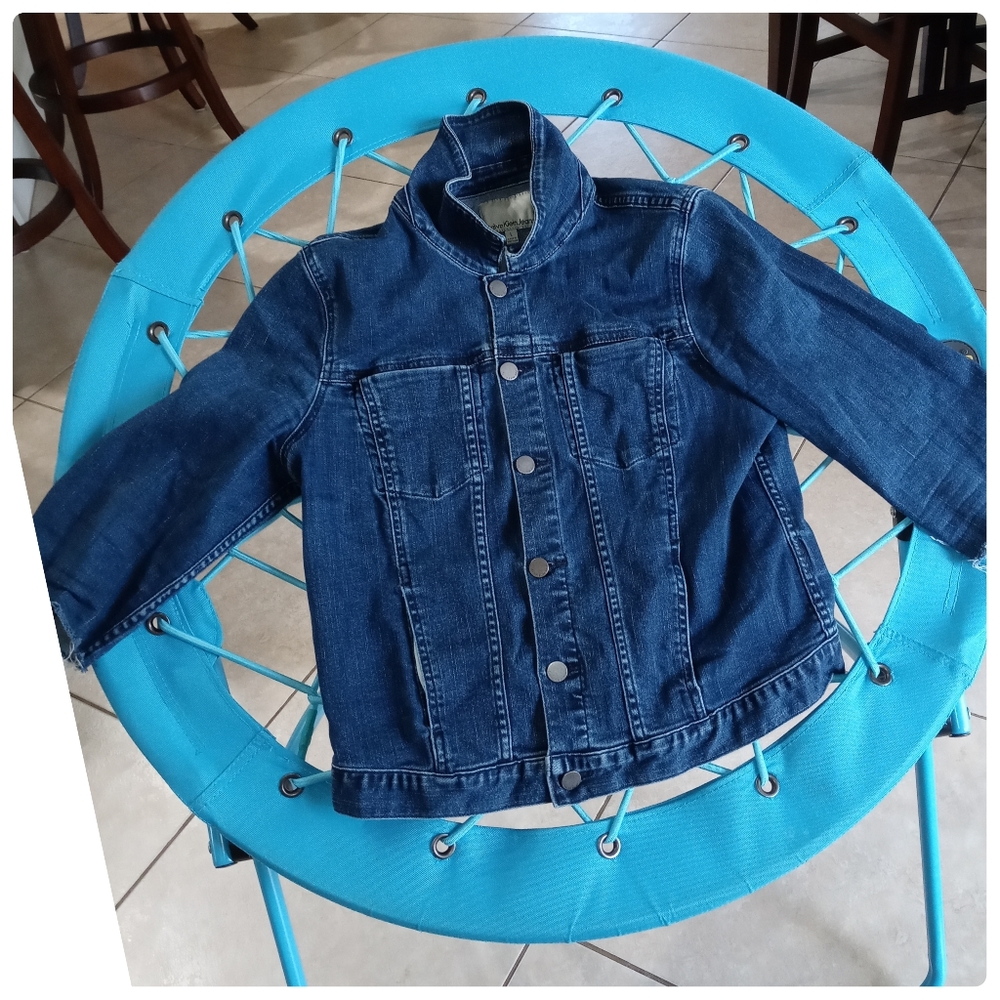 Calvin Klein Denim Junior's Jacket Size Large